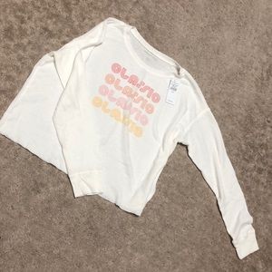 American Eagle white long sleeve tee